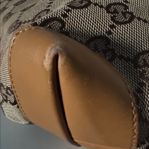 Authentic GUCCI GG Canvas Sherry Line Tote Bag Beige - Picture 16 of 16